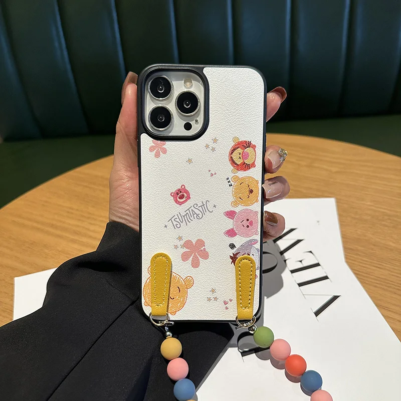 

Применимый чехол для мобильного телефона серии iPhone 16, 15, 14, 13, 12, 11, портативный кожаный чехол с рисунком маленьких животных, универсальный, с защитой от падения