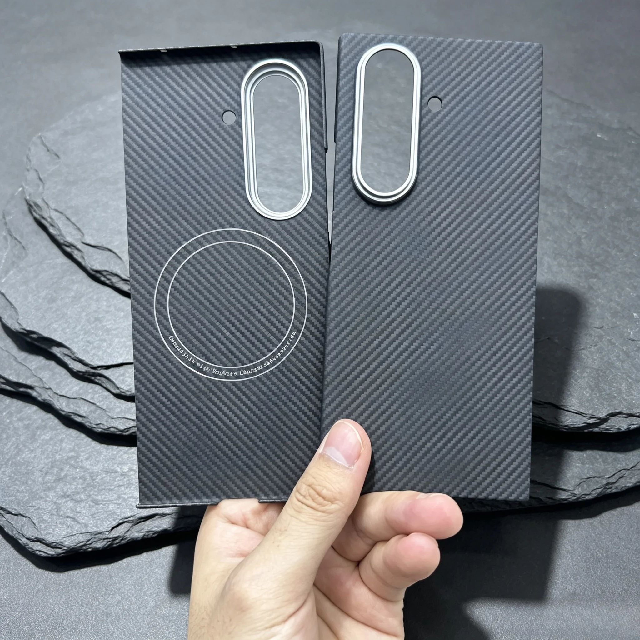 Real Aramid Carbon Fiber Kevlar Bare-Metal Feel Mganetic Case For Samsung Z Fold 8 Ultra 7 For Magsafe Charging Anti-drop Cover