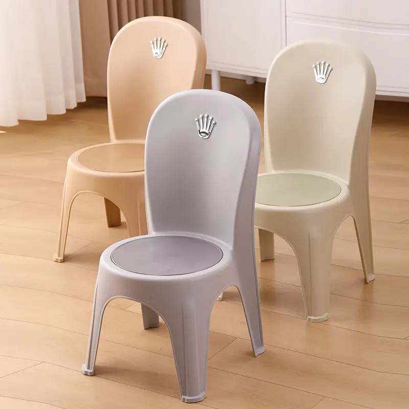 

CZ Thickened Plastic Dining Chair Simple Backrest Stool Home PU Leather Chair Comfortable Backrest for Long Sitting