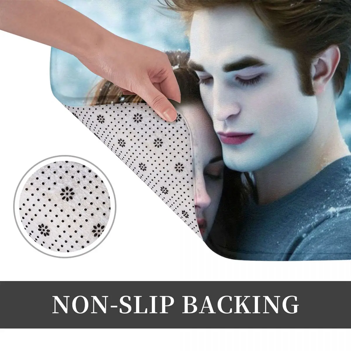 The Twilight Saga Edward Cullen Non-slip Doormat Floor Mat Washable Carpet Rug for Kitchen Entrance Home Balcony Footpad Mats