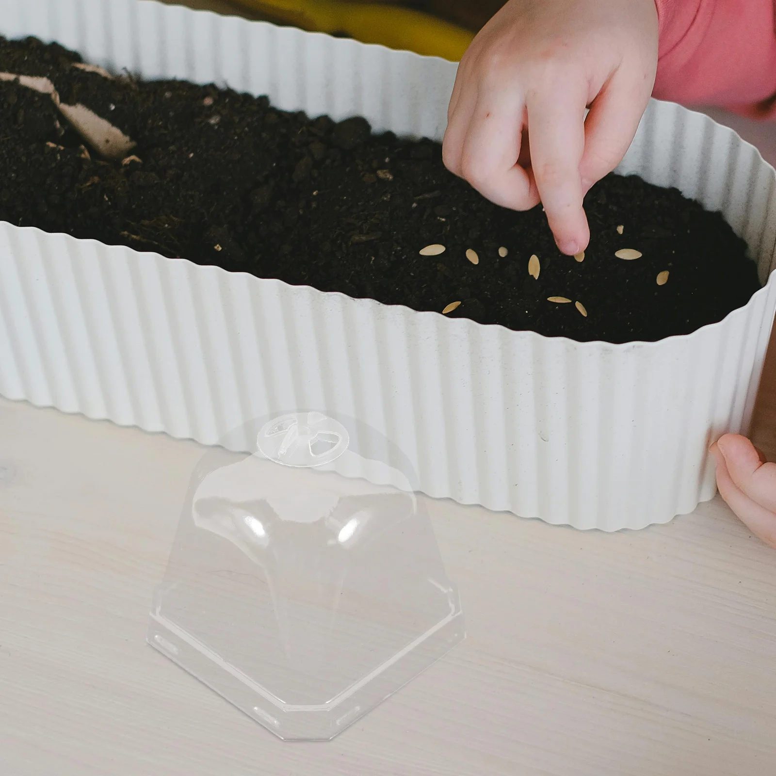 

10pcs Square Plant Protector Covers Transparent Reusable Dome For Succulents Garden Cloche Winter Protection Garden Supplies