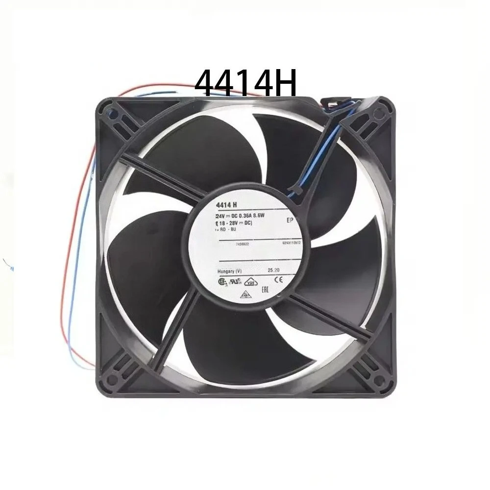 

Осевой вентилятор для Ebmpaps 4414H, 2-проводной, 120*120*38 мм, 24 В, 8,6 Вт, 0,36 А, охлаждающий вентилятор для корпуса