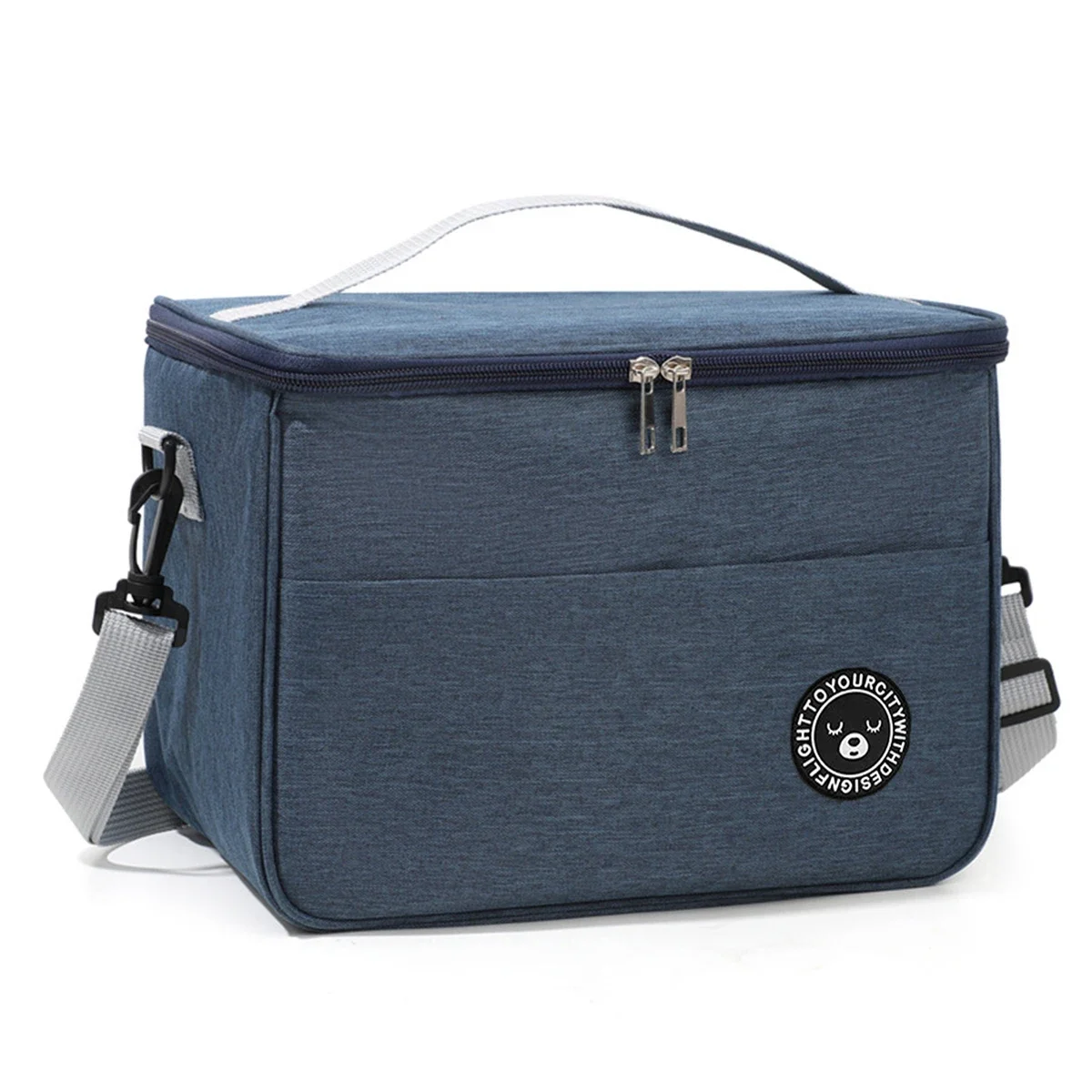 Isolierte Tasche, Lunchbox, Handtasche, quadratische Isoliertasche, verdickte Bento-Tasche aus Aluminiumfolie, für Büroangestellte, Studenten zum Mitnehmen von Speisen, L – Detail 19