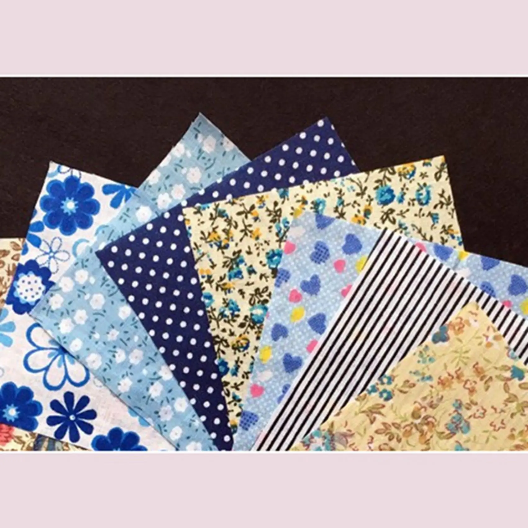 Stable- 2X DIY Quilting Patch 60Pcs 10cmx10cm Charm Pack Cotton Fabric Patchwork Bundle Fabrics Cloth Sewing