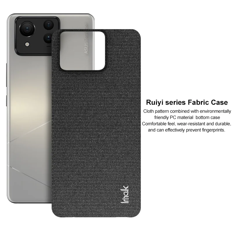 Zenfone 11 Ultra 5G 2024 IMAK Cloth Fabric Pattern Back Panel for Asus Zenfone 11 Ultra Case Hard Bumper Funda Phone Zenfone11