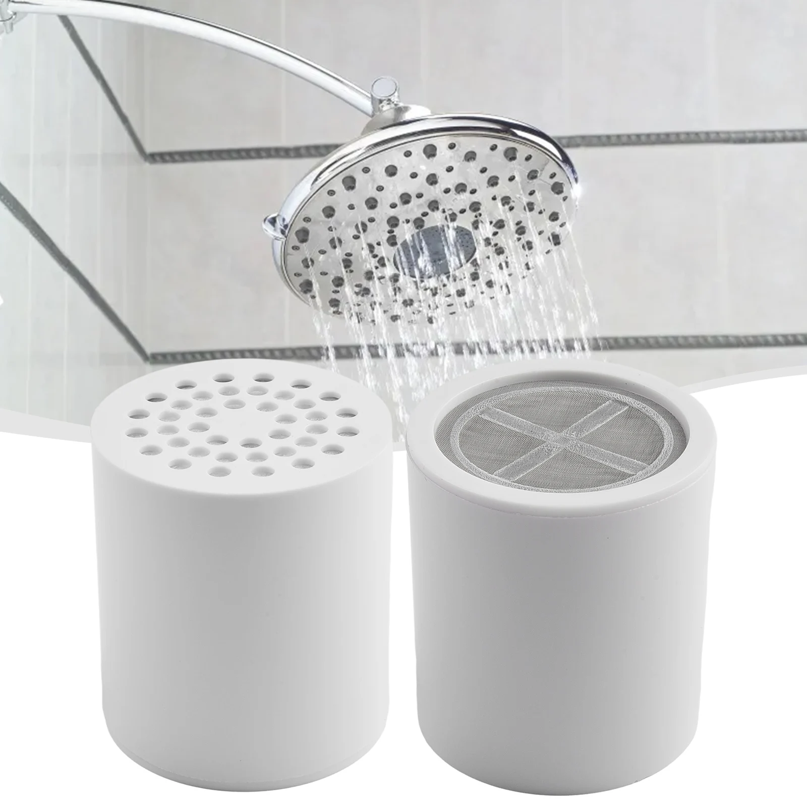 15 Stage Shower Filter Replacement Cartridge for Hard Water Treatment and Scale Reduction Compatible with Most Shower Heads