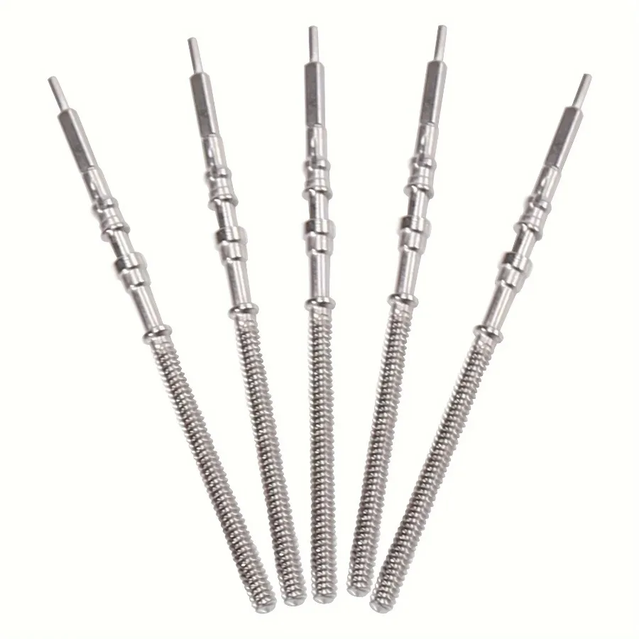 5PCS/10PCS Watch Crown Stem Replacement Parts, Stainless Steel Stem Accessories for NH35 NH36 NH38 NH39 Automatic Mechanical Wat