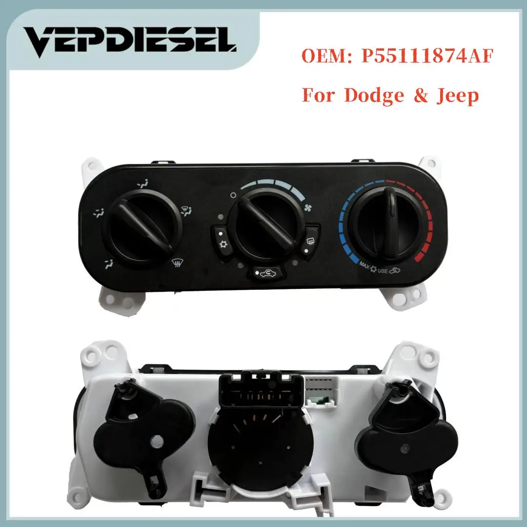 

Модуль климат-контроля, панель HVAC, переключатель переменного тока для Dodge Caliber 07-2009 годов для Jeep Compass Patriot OE # П 55111874 AF P 55111847 АБ