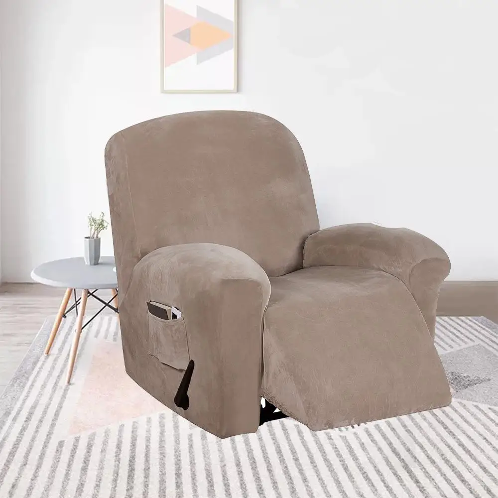 thickened-ultra-soft-silver-fur-recliner-chair-cover-full-wrap-protection-simple-design-premium-quality-polyester-fabric