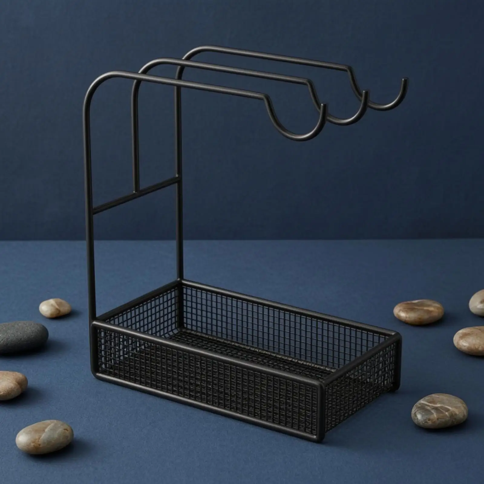 Jewelry Stand Display Rack with Tray for Necklaces Bracelets Watches Iron Art Desktop Holder Multi Level Organizer for Bedroom