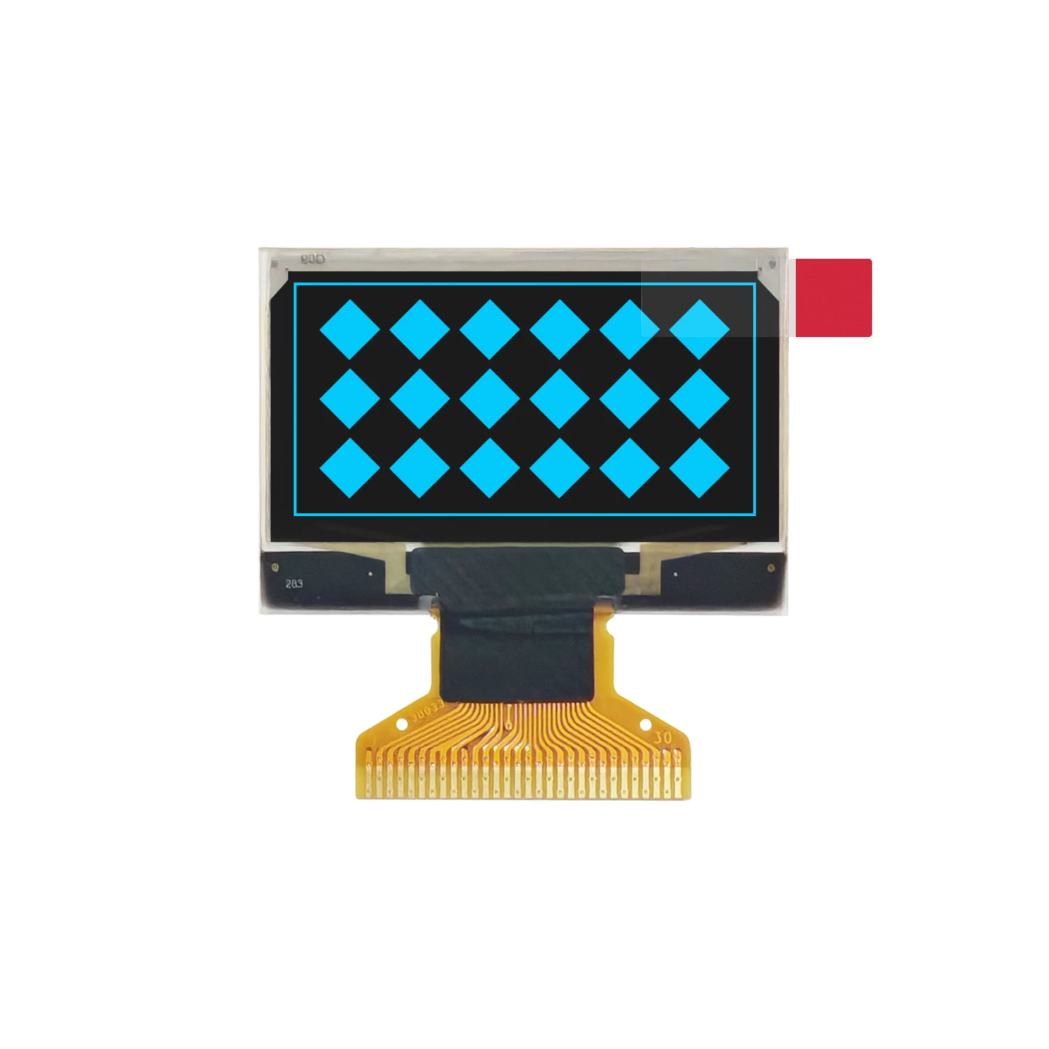 1.3 Inch OLED Display Module Screen 128×64 Monochrome Blue Light  SSD1106 Driver IC 6800 8080 Parallel SPI IIC I2C 30Pins