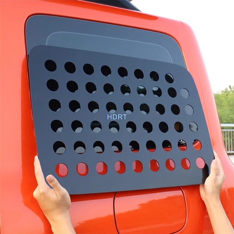 

For GWM Tank 300 2021 + Rear Window Glass Side Net Louver Blind Pillar Column Cover Car Styling Protector Decoration Accessories