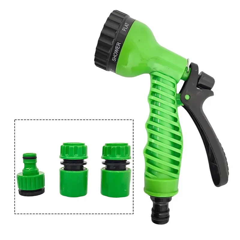 Garden irrigation 7 modes Manual sprinkler, press garden spray gun, adjustable nozzle, lawn sprinkler