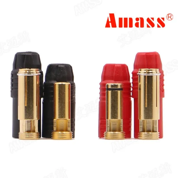 Amass AS150 Connector plugs Anti-Spark Gold Bullet 7mm Connector Male Female Bullet Connectors Plugs for RC battery