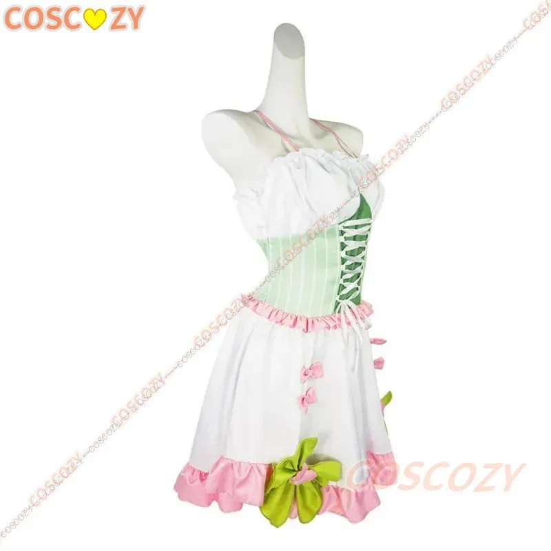 qq34 без рукавов прекрасный Хашира Канродзи Мицури косплей костюм Лолита сексуальный наряд горничной коса парик чулки платье комплект