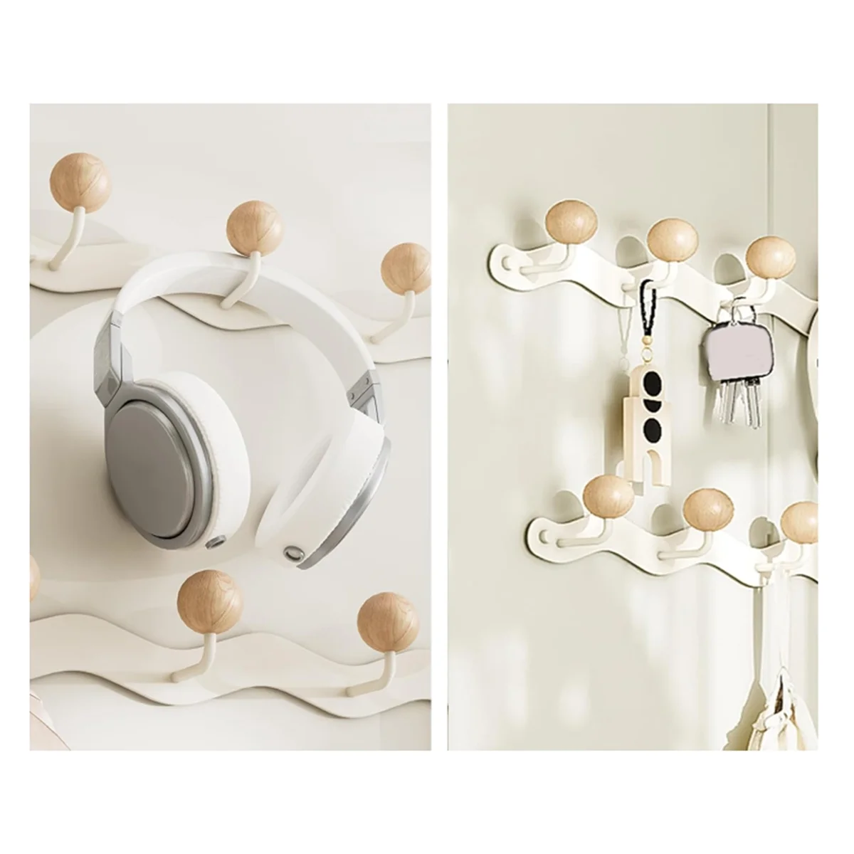 Coat Hooks for Wall, Key Holder Wall Mount, Coat Rack Wall Mount, Wall Hooks for Coats, Hooks for Hanging Hat Towel