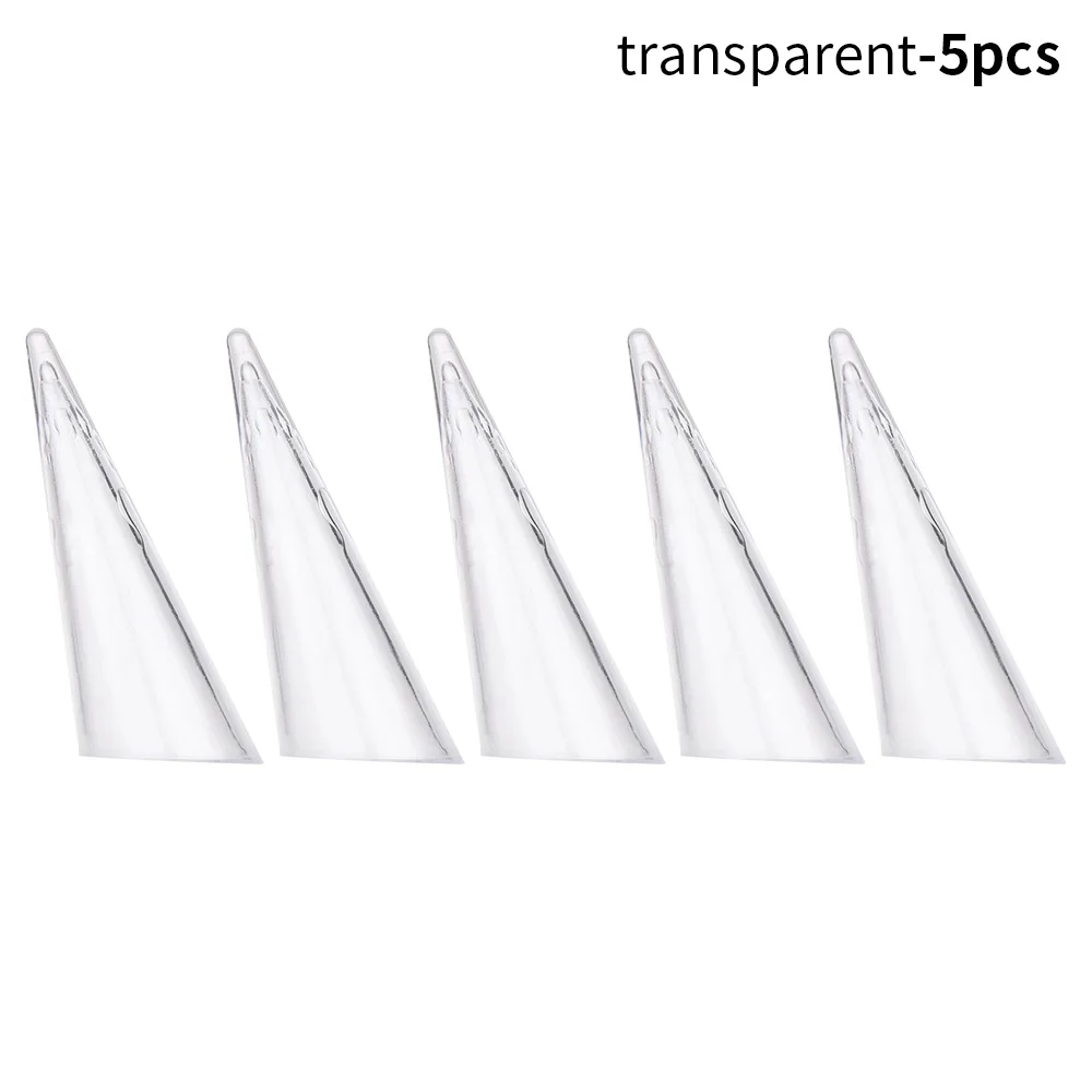 

1/5PCS Gift Fingertip Conical White Black Transparent Jewelry Show Acrylic Holder Jewellery Organizer Ring Display Stand