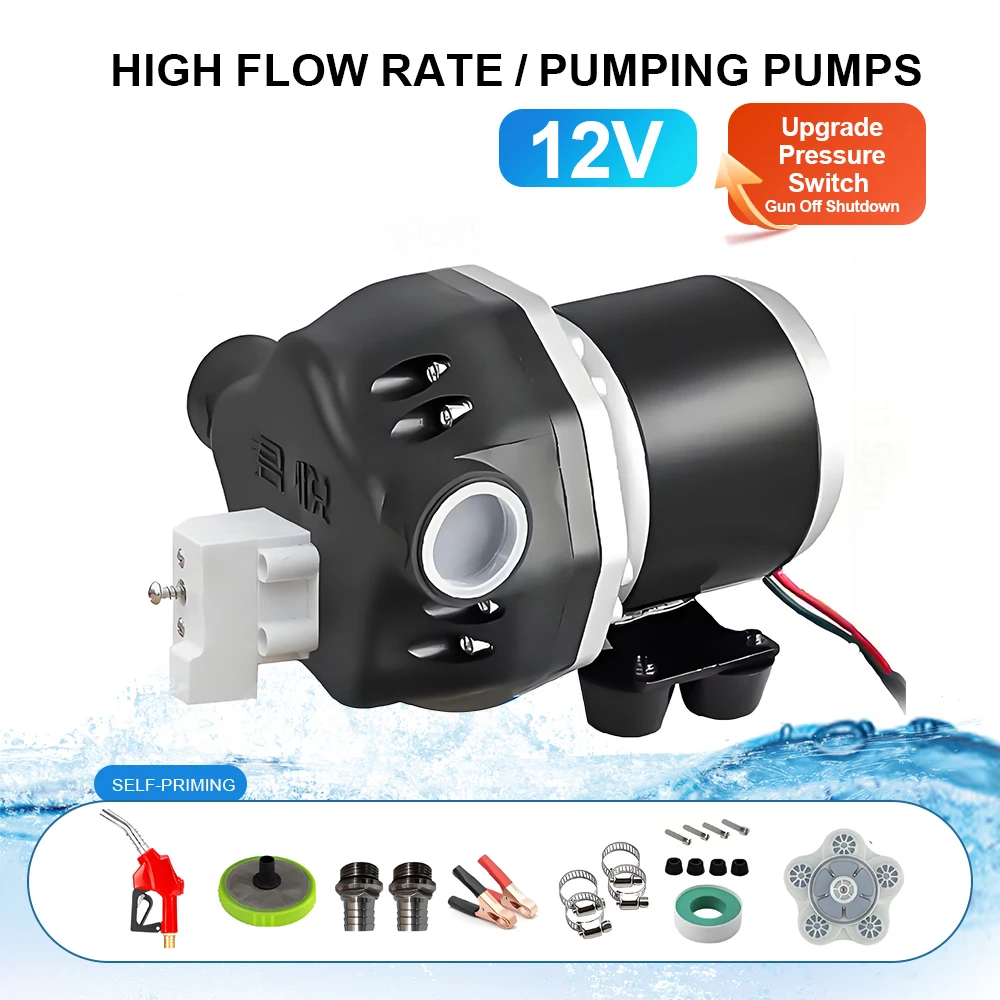 

Electric Diaphragm Pump 12V Water Pump Agricultural Sprayer Pump Pressure Switch Pump Chemical Resistant Pump Garden Pump