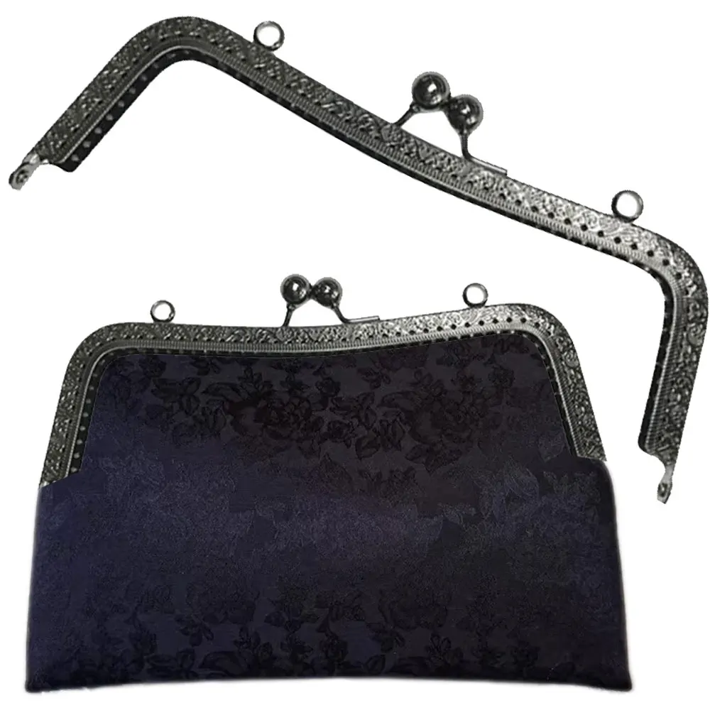 

10 шт. 20,5 см металлические квадратные рамки для сумок с застежкой-поцелуем, винтажная фурнитура для сумок, застежки-поцелуи для самостоятельного изготовления сумок, фурнитура для изготовления сумок