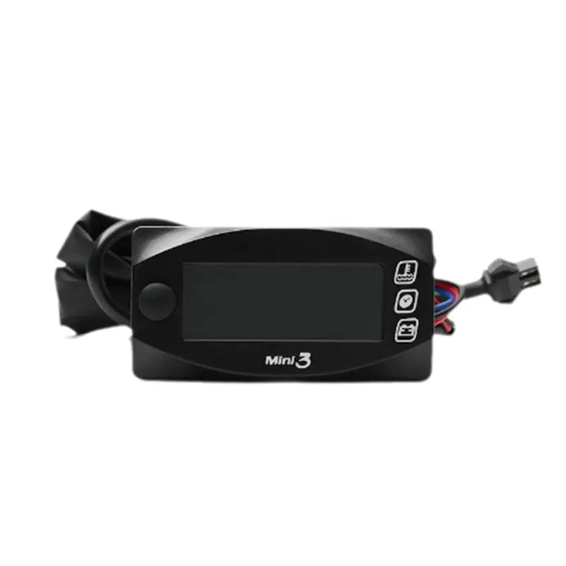 

Motorcycles Accessories Temperature Voltmeter Time Display Mini 3 In 1 LED Digital Instrument Motorcycle Meter-L94A