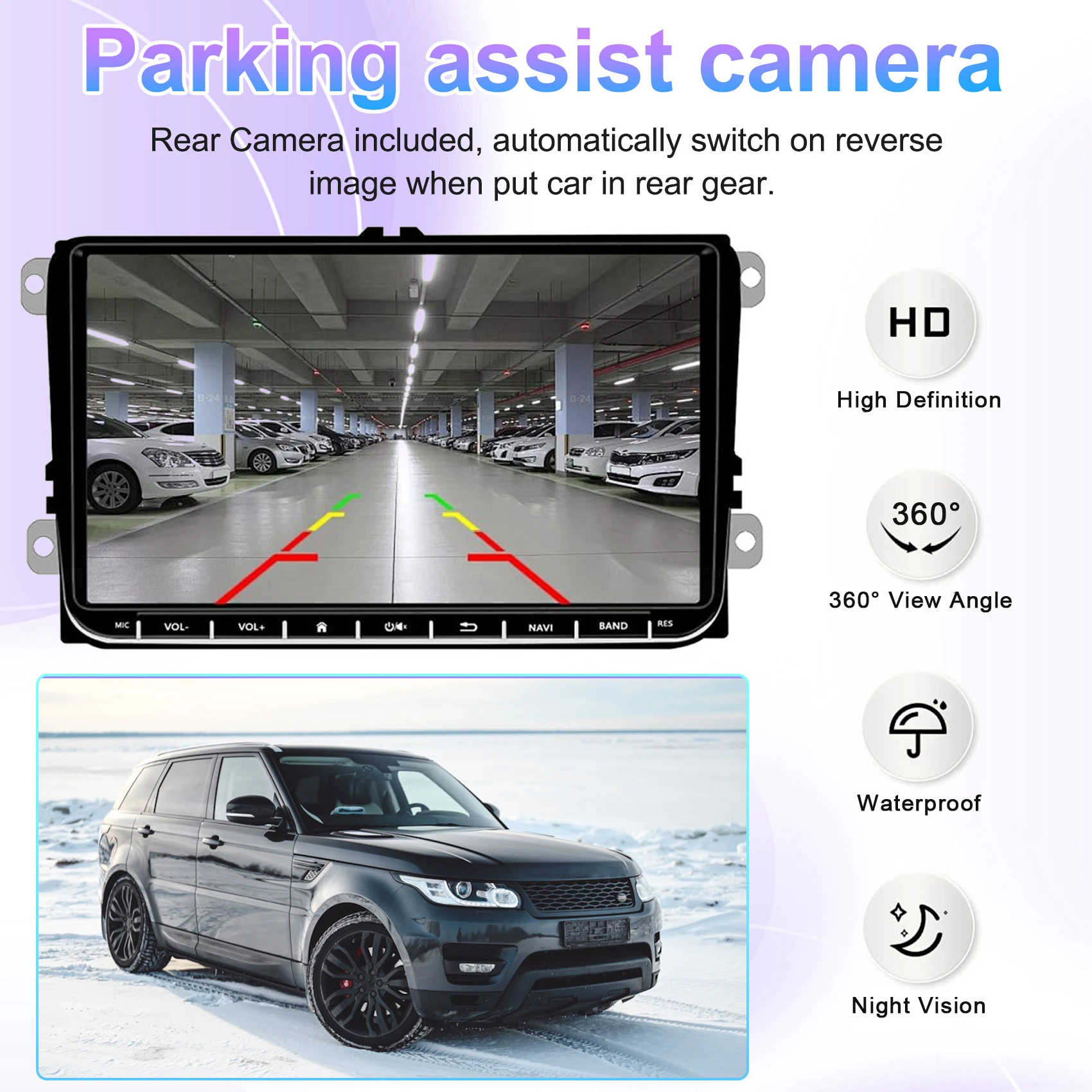 JPLA19H422AB Auto Surround Camera voor Land Rover Range Rover Sport Discovery Evoque Jaguar Parkeerhulp Camera