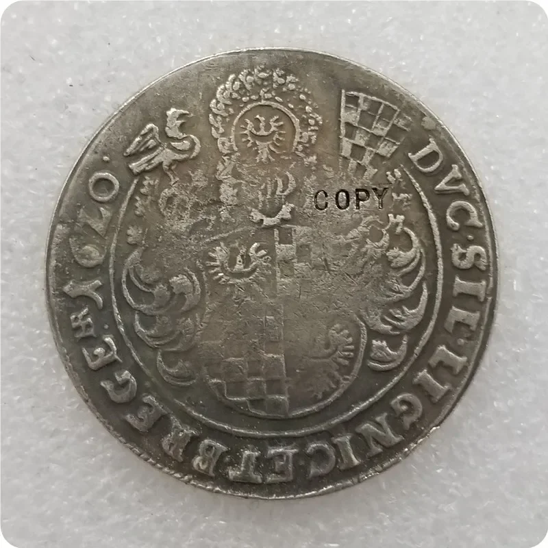 1620-Poland-Polonia-Polska-thaler-tallero-Silesia-John-Christian Copy Coin