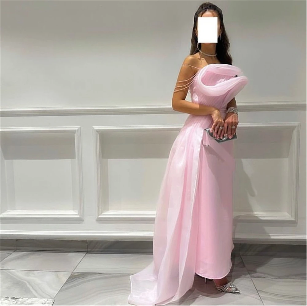 Customized Prom Dresses Elegant Off-the-shoulder Sheath Cocktail  Fold Draped S Occasion Evening Gown فساتين كوكت вечернее плать