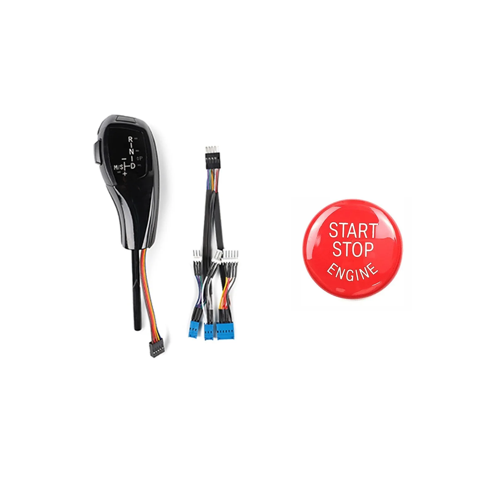 

For BMW 3 5 series E46/E60 Pre-facelift 2003-2007/E61 Sedan Pre-facelift LHD LED Gear Shift Knob Black