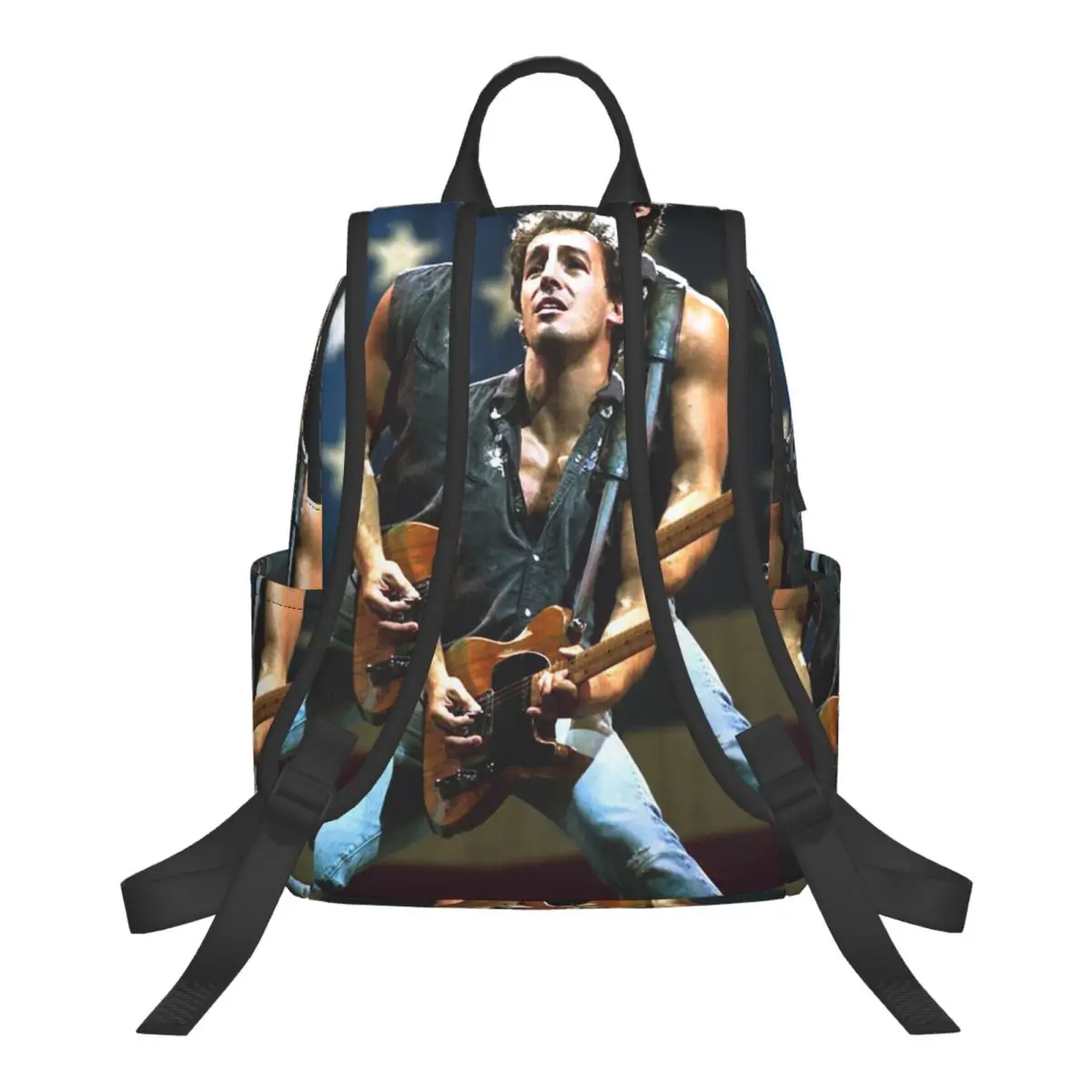 Bruce Springsteen  Student Backpack School Bag Hiking Travel Daypack for Men Women Bookbag Shoulder Bags