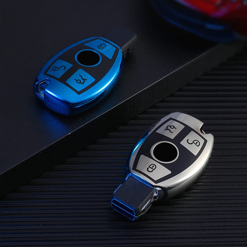 TPU Car Remote Key Case Cover Shell For Mercedes-Benz W176 W246 W204 W205 W212 W221 W222 W166 W447 W218 X156 X253 X204 R172 W447