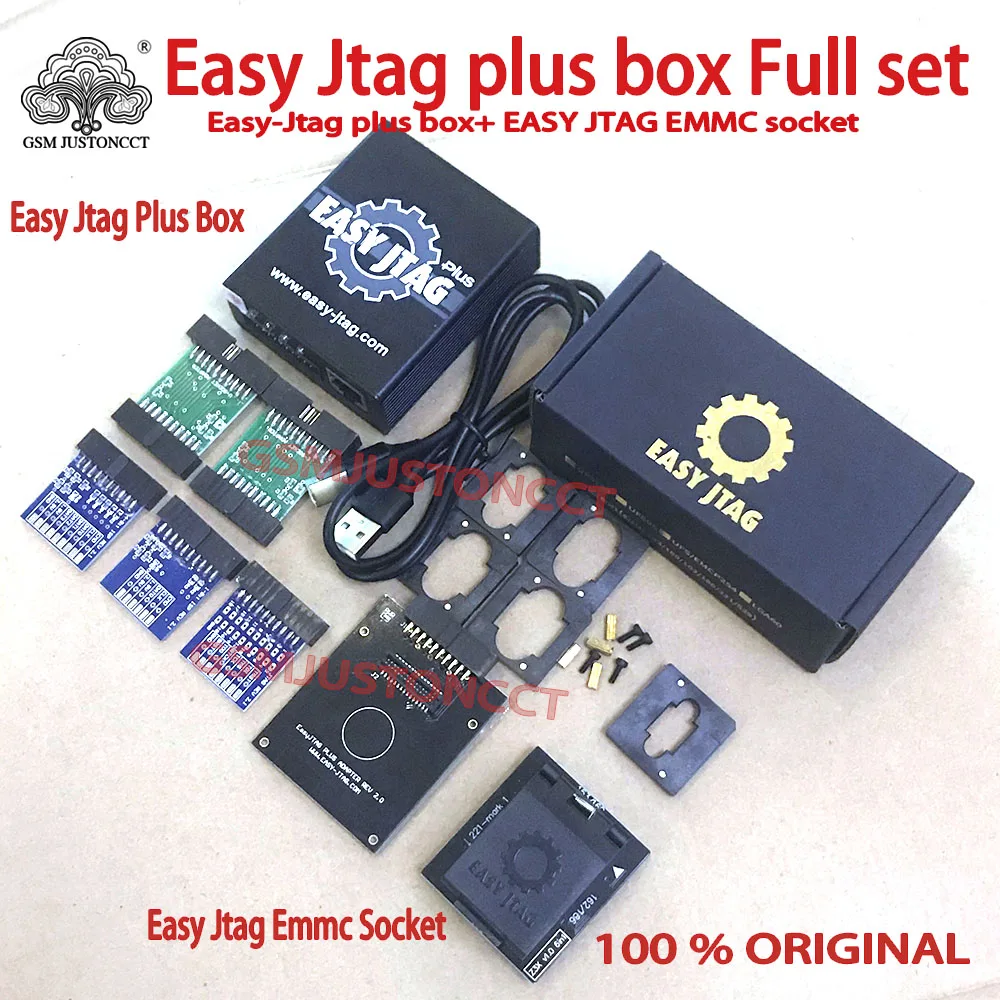 2024 Originar New Easy Jtag Plus Box + Ufs Bga 254 adattatore + EMMC 6 IN 1 ( 221 /162/153/529/169/186)) presa