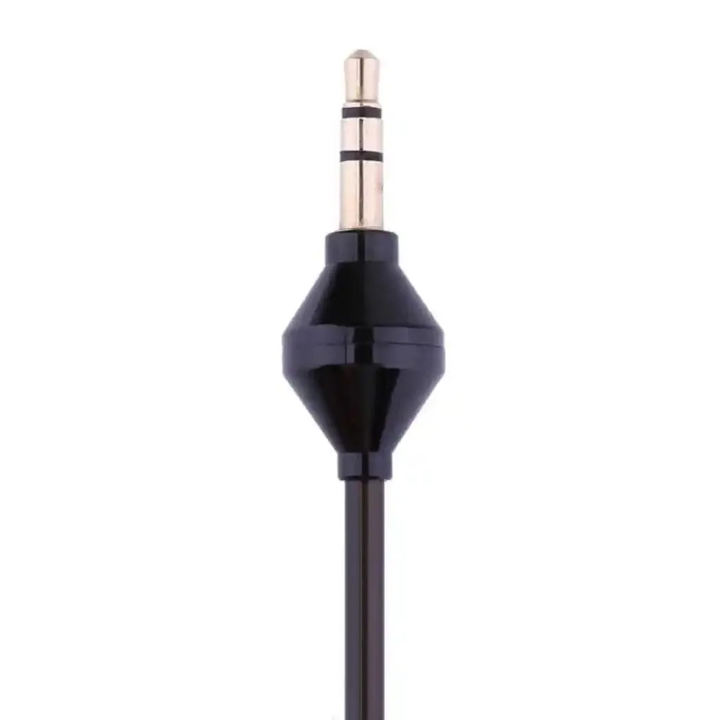 Nowe kable spiralne do słuchawek 3,5 mm z pojedynczym słuchaniem Funkcja mono Słuchawka douszna Stereofoniczny zestaw słuchawkowy tylko do słuchania — zdjęcie produktu 5