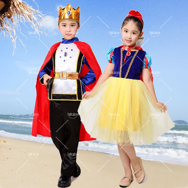 Halloween Carnaval Cosplay Kleding Kerstvoorstelling Zeven Dwergen Kostuum Voor Kinderen Kerst Kostuum Voor Kinderen