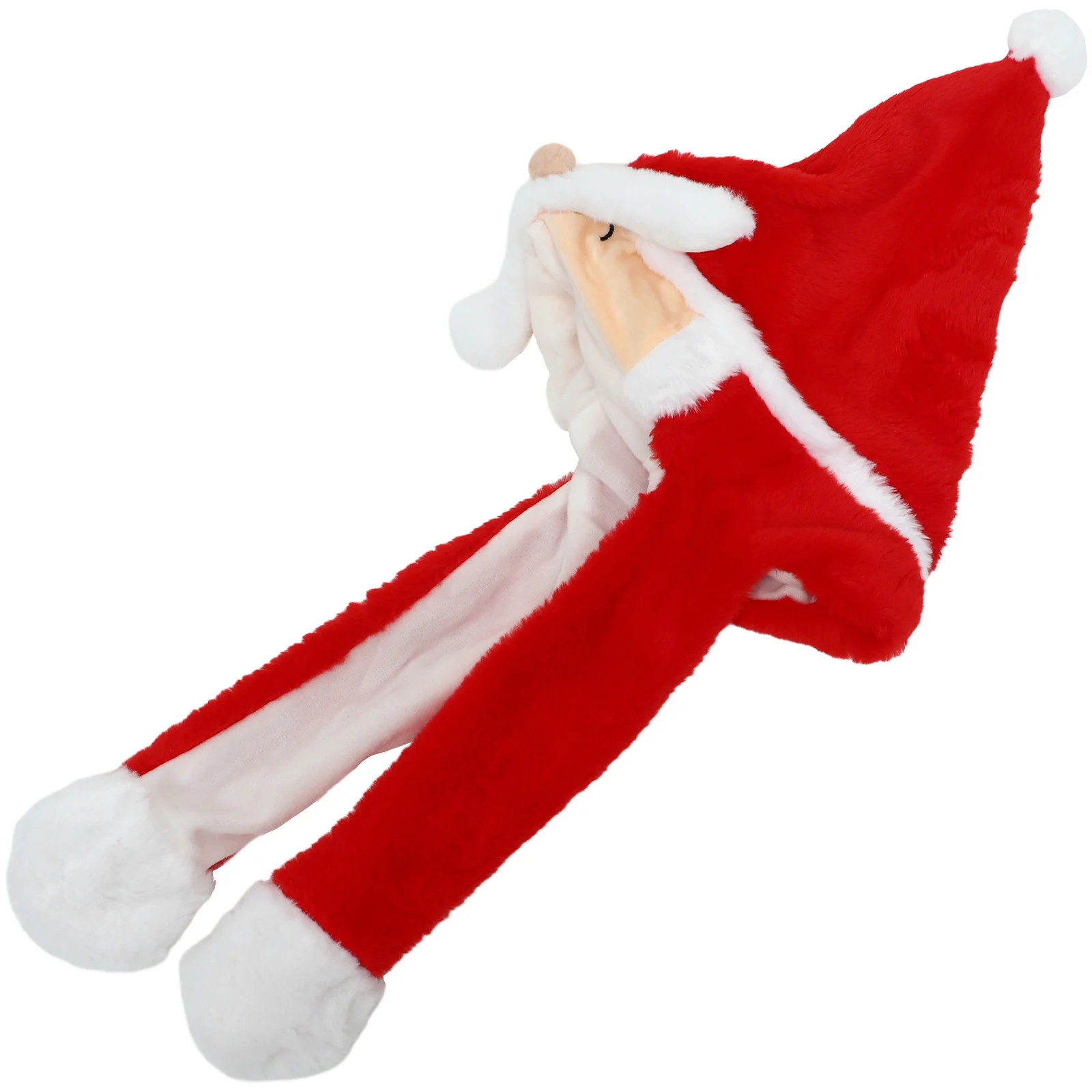 

Christmas Santa Headwear Moving Ear Hat Funny Xmas Party Cap Winter Holiday Costume Ear Moving Hat Christmas Cap