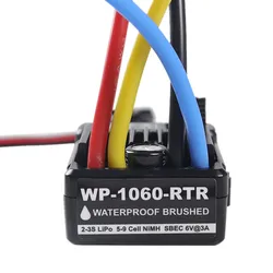 Hobbywing Quicrun WP-1060-RTR 2-3S 60A Waterproof Brushed ESC W/BEC 6V/3A for 1/10 RC Tamiya Traxxas Redcat HPI RC Car Parts