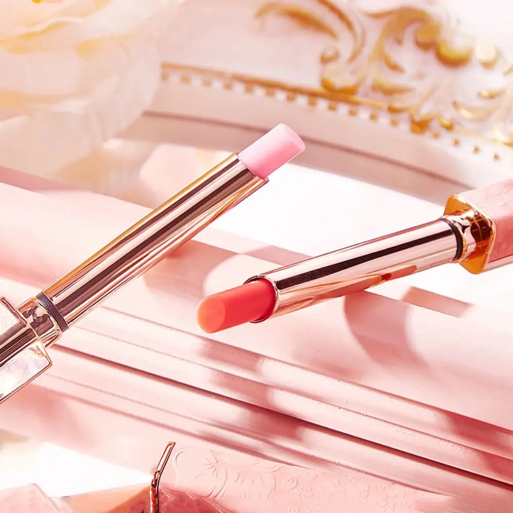 Bálsamo labial hidratante de melocotón, lápiz labial nutritivo de larga duración que cambia de Color, brillo Natural suave, maquillaje de lápiz labial de Color mágico