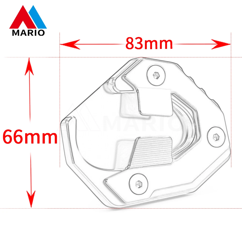 Motorcycle Accessories Side Stand Extension Kickstand Pad Support Plate Enlarge For KTM 1290 Super D uke R EVO 2021-2024