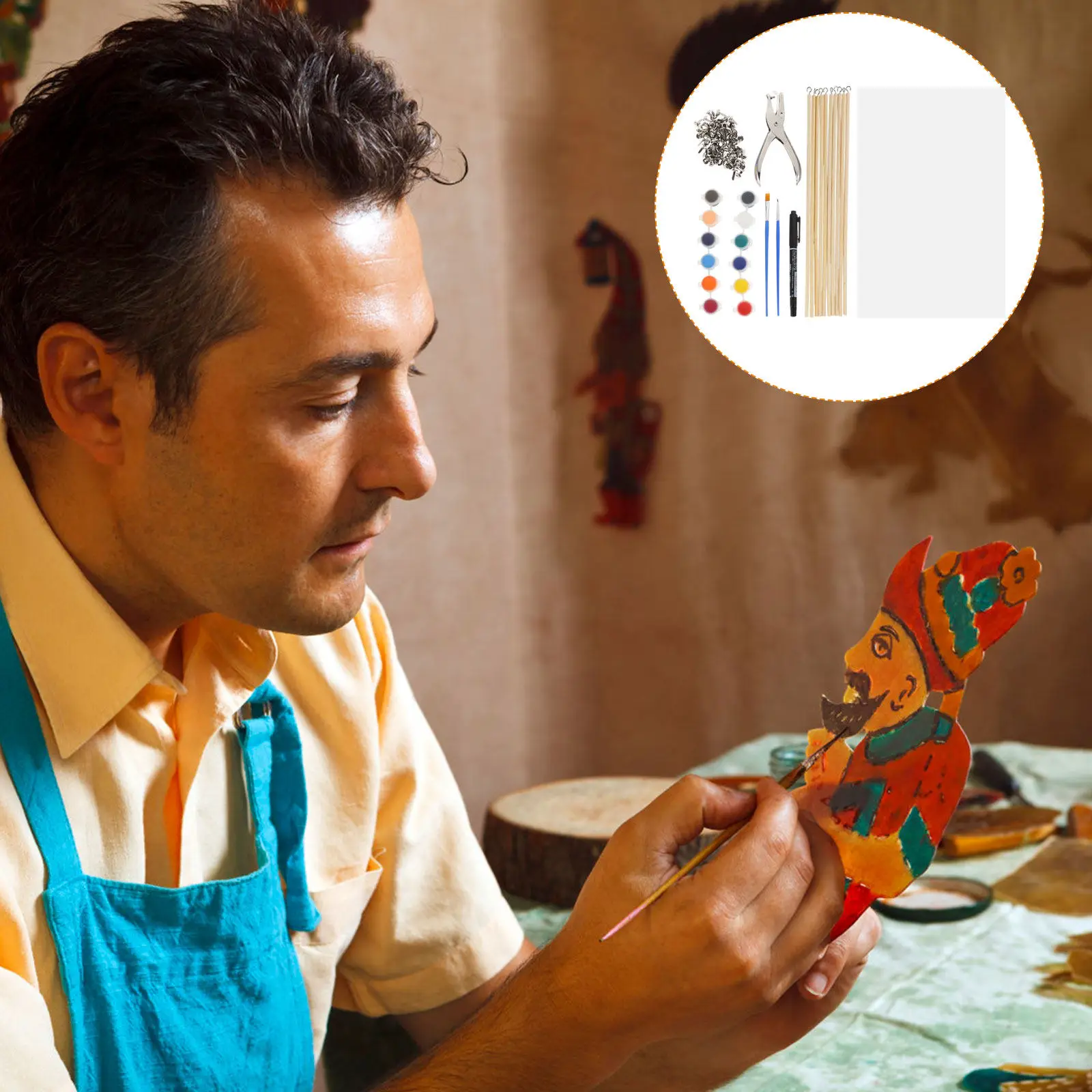 

Набор для творчества «Китайские теневые фигуры»: Пластиковые доски премиум-класса для создания реквизита для выступлений, развивающие занятия для детей