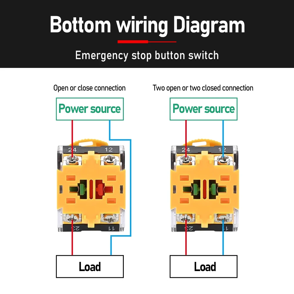 22mm Emergency Stop Button LA38-11ZS Push Button Switches