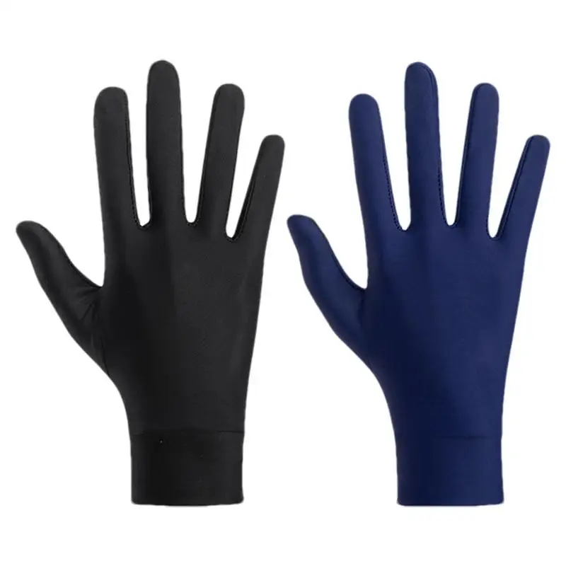 Full Finger UV Gloves Breathable Summer Outdoor Full Finger Gloves Thin Ice Silk Anti Slip Fishing Hunting Gloves For Outdoor