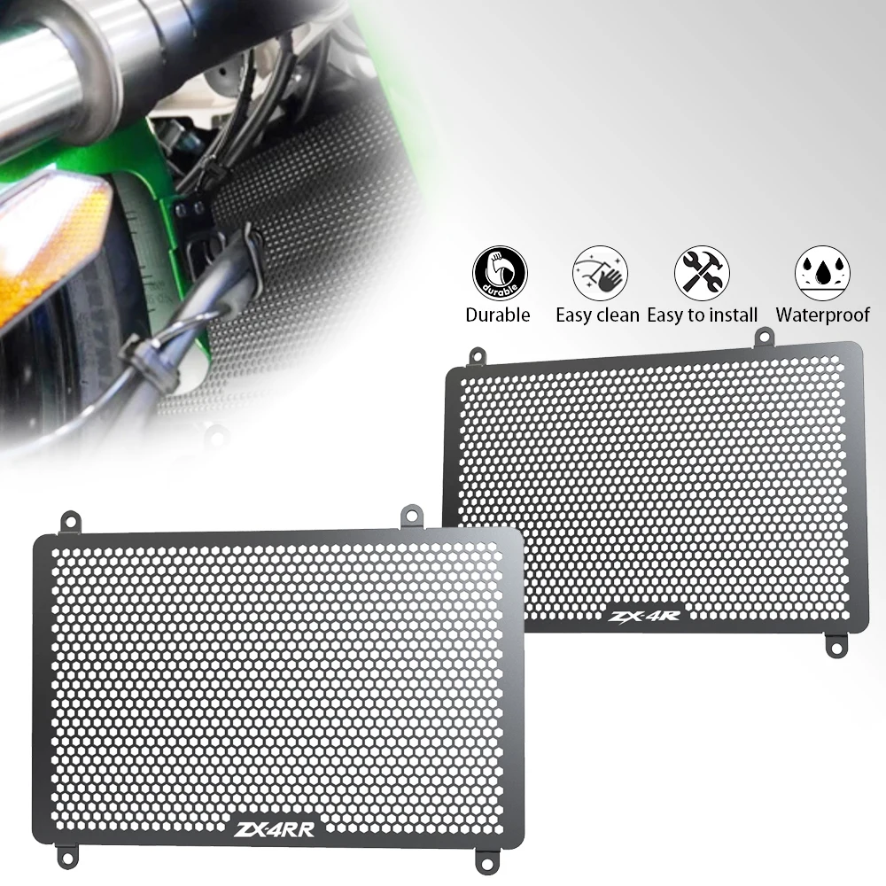 

2024 Motorcycle Aluminum Radiator Grille Cover Guard Protection FOR Kawasaki ZX-4RR/ZX-4R/ZX-4R SE ZX4RR ZX4R ZX4R-SE 2023-2024