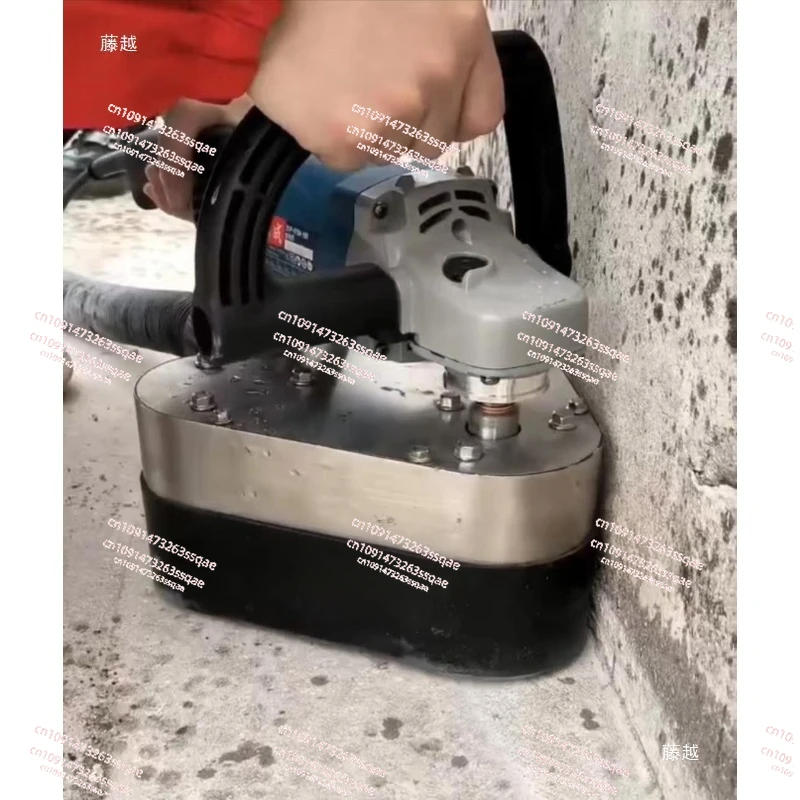 Handheld Three Head Dust-free Grinding Machine, Floor Grinding Machine, Concrete Floor Renovation Putty, No Dead Corners