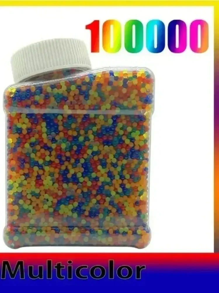 PPWater Balls Beads With Bottle 7-8mm Gel Water Beads Works For Gel Ball Gun And Splatter Ball Blaster Non-Toxic No StainAA