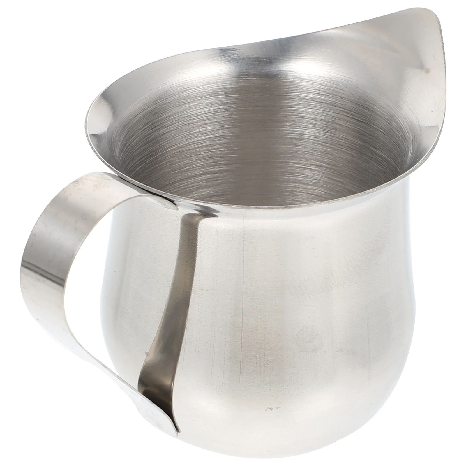 

1 pc Small Milk Cup Coffee Mug Creamer Practical Stainless Steel Sauce Latte Kitchen Supply Round Easy Bucket