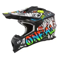 2SRS Helmet Adult Rancid for motorcycle riding ABS plastic matte black lightweight and DOT certified