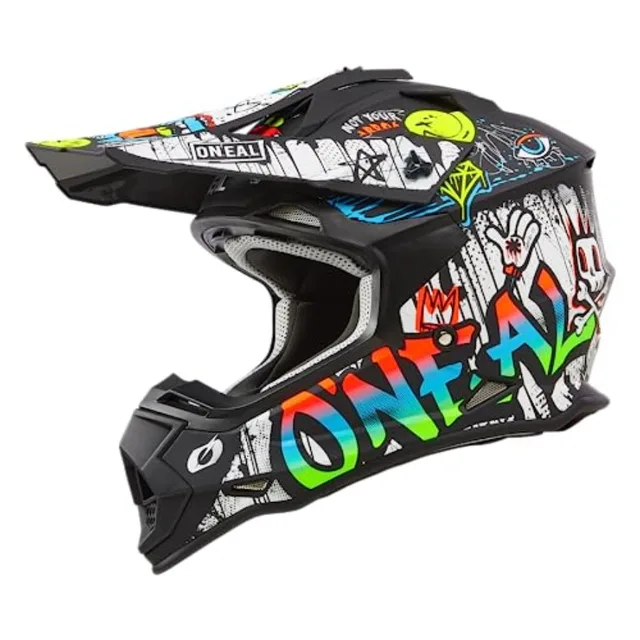 2SRS Helmet Adult Rancid for motorcycle riding ABS plastic matte black lightweight and DOT certified