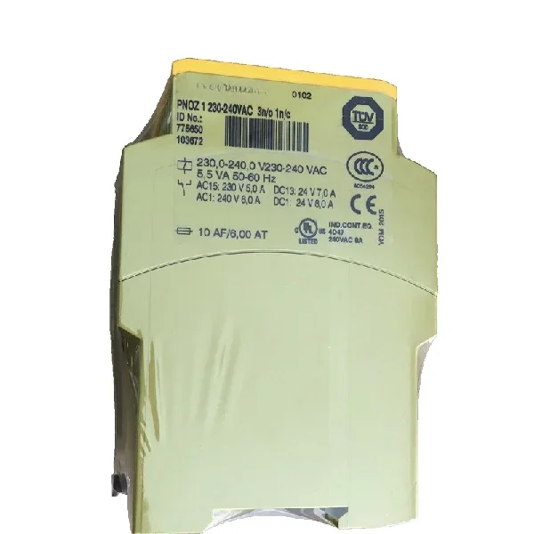 

2026 1pcs for 1 230-240vac 3n/o 1n/c 775650 Safety Relay Brand New Original Spot Plc