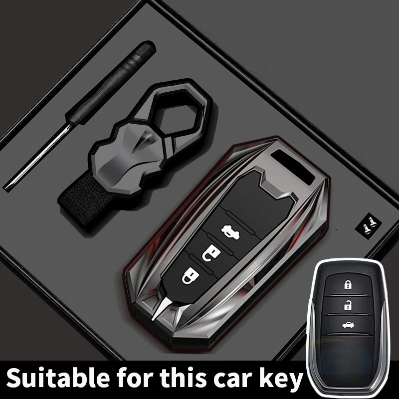 Car Key Cover For Toyota Hilux 2024 Yaris Corolla 2023 Rav4 2021 CHR Revo Auris Innova Highlander Venza Fortune Key Holder