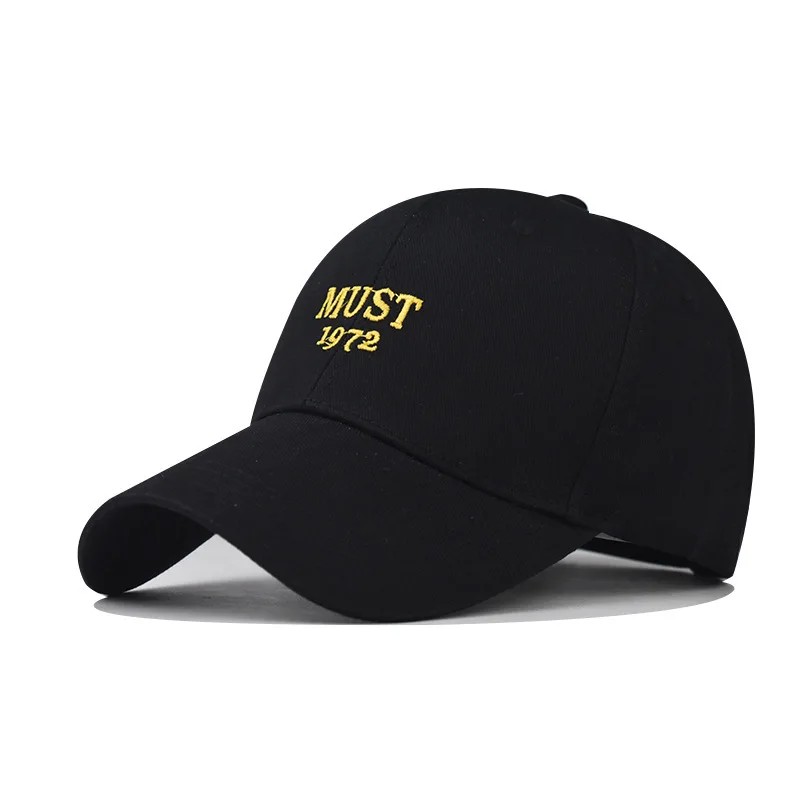

Washed Cotton 3D Small Letter Embroidered Baseball Versatile Trendy Solid Color Classic Washed Cotton Golf Dad Hat