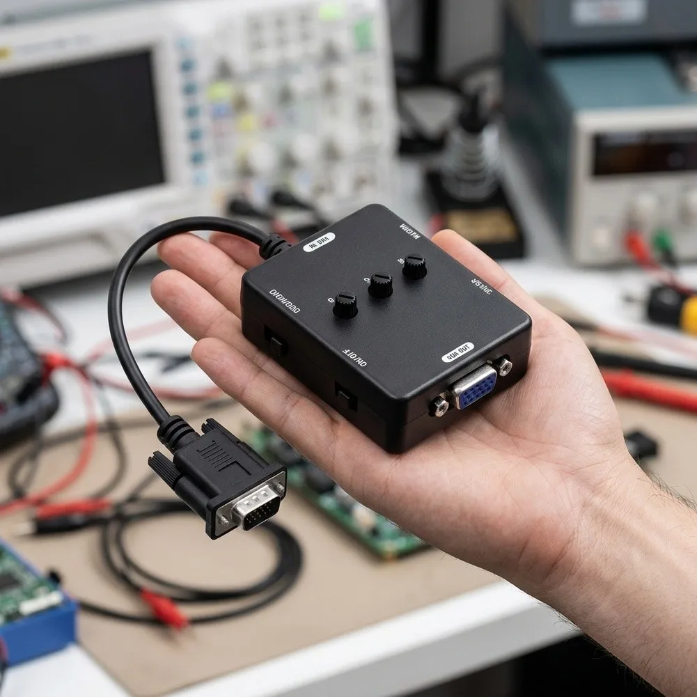 Hardware For Scanline Generator for VGA Signals to Deliver Analog-Style Visual Texture to Digital For Retro Game Outputs